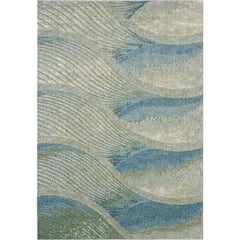 Area Rug, 5'3" x 7'7" with Ocean Abstract Pattern