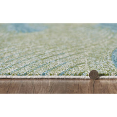 Area Rug, 5'3" x 7'7" with Ocean Abstract Pattern