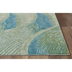 Area Rug, 5'3" x 7'7" with Ocean Abstract Pattern