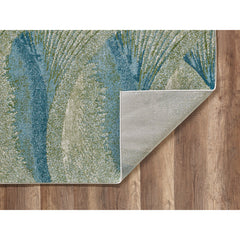 Area Rug, 5'3" x 7'7" with Ocean Abstract Pattern