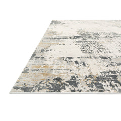 Area Rug, 5'3" x 7'8" with Gray Abstract Pattern