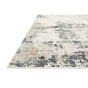 Area Rug, 5'3" x 7'8" with Gray Abstract Pattern