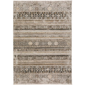 Area Rug, 5 ft 3 in x 7 ft 8 in Rectangle with Medallion Design