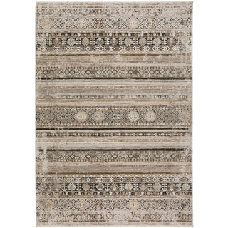 Area Rug, 5 ft 3 in x 7 ft 8 in Rectangle with Medallion Design