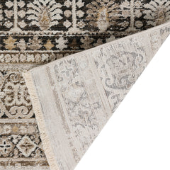 Area Rug, 5 ft 3 in x 7 ft 8 in Rectangle with Medallion Design
