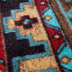 Area Rug, 5 Ft 4 In x 7 Ft 8 In with Brown Nylon