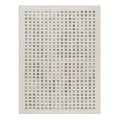 Area Rug, 5 ft x 7 ft 6 in, Brown and Beige Hand-Tufted Wool Blend
