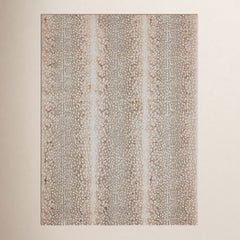 Area Rug, 5 ft x 7 ft 6 in with Animal Print Pattern, Gray