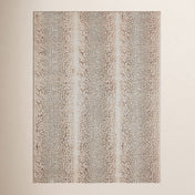 Area Rug, 5 ft x 7 ft 6 in with Animal Print Pattern, Gray