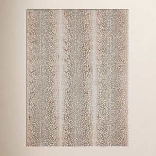 Area Rug, 5 ft x 7 ft 6 in with Animal Print Pattern, Gray