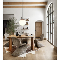 Area Rug, 5 ft x 7 ft, Warm Brown Hide with Animal Print Pattern
