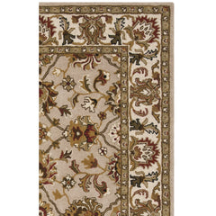 Area Rug, 5 ft x 8 ft, Hand-Tufted Wool in Ivory and Light Gold