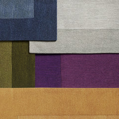 Area Rug, 5 ft x 8 ft, Purple Wool with Canvas Backing