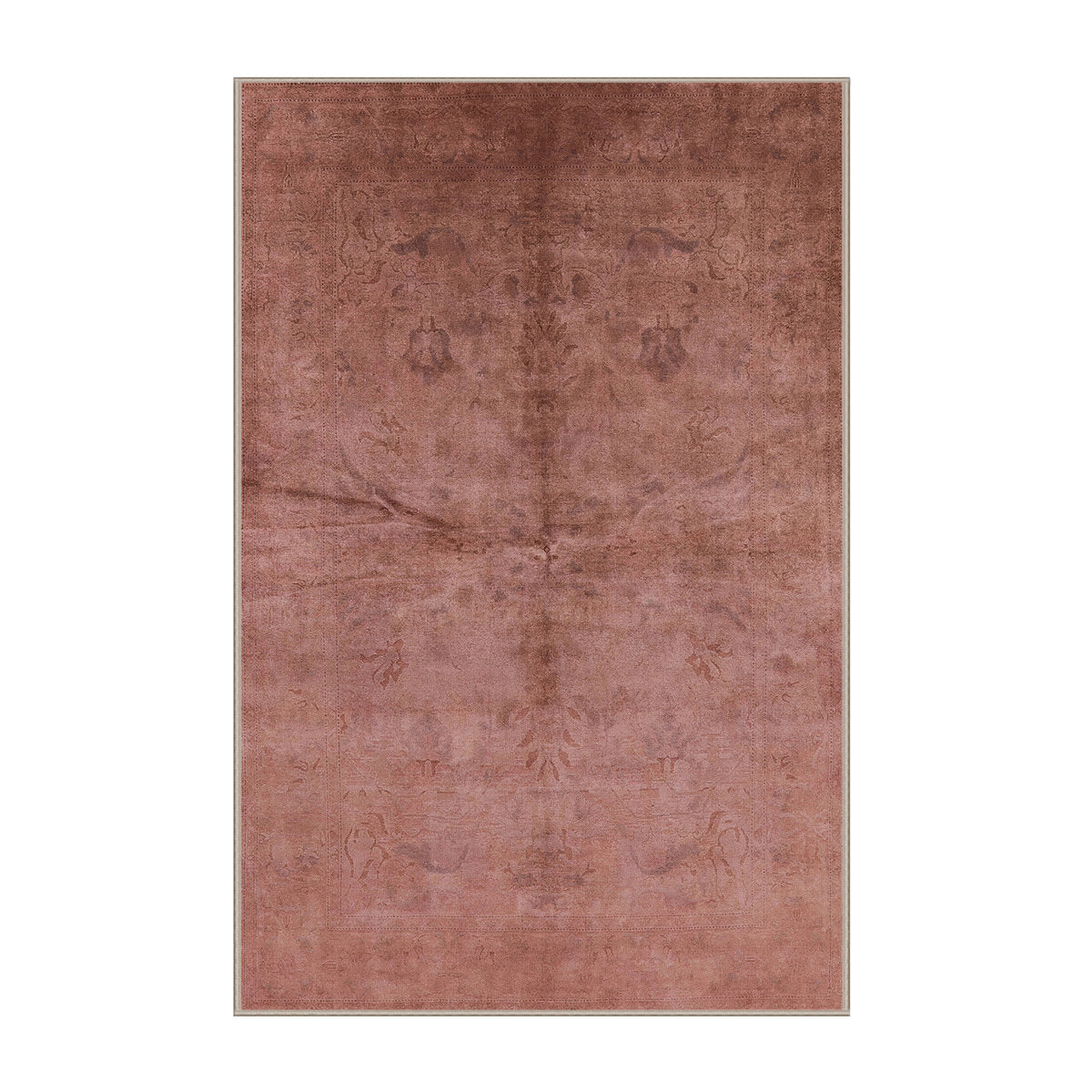Area Rug, 5 x 7 Ft, Charcoal with Polyester and Wool