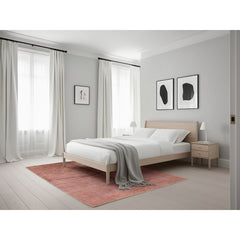 Area Rug, 5 x 7 Ft, Charcoal with Polyester and Wool