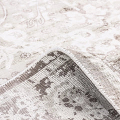 Area Rug, 5 x 8 Ft, Mist with Cotton and Viscose