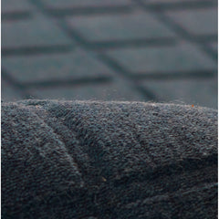 Area Rug, 5 x 8 ft, Navy Hand-Loomed Wool
