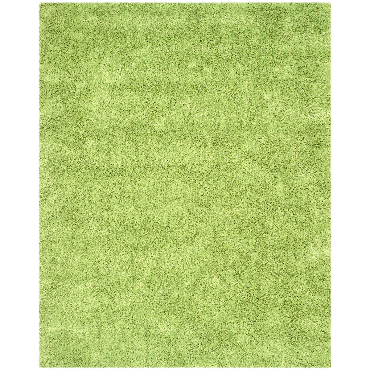 Area Rug, 5' x 8' Shag Polyester in Lime