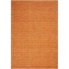 Area Rug, 6'6 x 9'6, Orange Hand-Woven Wool