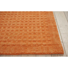 Area Rug, 6'6 x 9'6, Orange Hand-Woven Wool