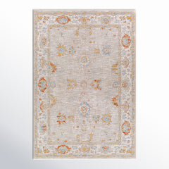 Area Rug, 6'7" x 9'6", Beige with Oriental Pattern