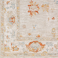 Area Rug, 6'7" x 9'6", Beige with Oriental Pattern