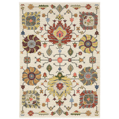 Area Rug, 6'7" x 9'6" Rectangle with Oriental Design