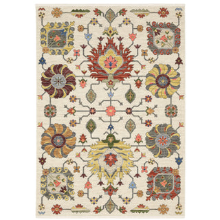 Area Rug, 6'7" x 9'6" Rectangle with Oriental Design