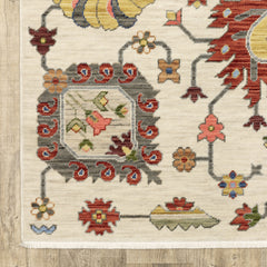 Area Rug, 6'7" x 9'6" Rectangle with Oriental Design