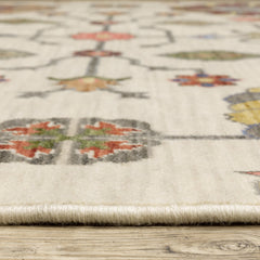 Area Rug, 6'7" x 9'6" Rectangle with Oriental Design