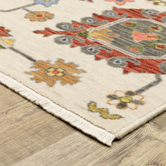 Area Rug, 6'7" x 9'6" Rectangle with Oriental Design