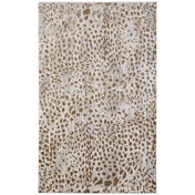 Area Rug, 6'7" x 9'6" with Brown Animal Print