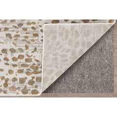 Area Rug, 6'7" x 9'6" with Brown Animal Print