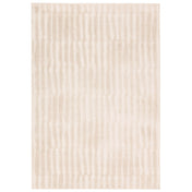 Area Rug, 6 ft 3 in x 9 ft 6 in with Cream Striped Pattern
