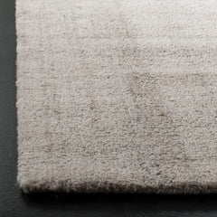 Area Rug, 6 Ft x 9 Ft in Light Gray Wool Blend