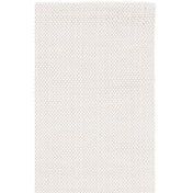 Area Rug, 6 ft x 9 ft, Ivory with Wool and Polyester