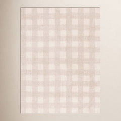 Area Rug, 6 ft x 9 ft, Recycled Cotton with Ivory and Beige