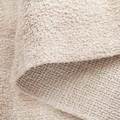 Area Rug, 6 ft x 9 ft, Recycled Cotton with Ivory and Beige