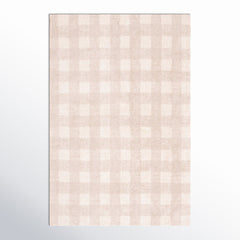 Area Rug, 6 ft x 9 ft, Recycled Cotton with Ivory and Beige