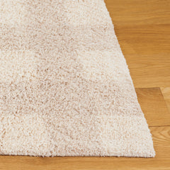 Area Rug, 6 ft x 9 ft, Recycled Cotton with Ivory and Beige