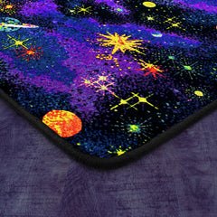 Area Rug, 6 ft x 9 ft with Abstract Multicolor Pattern