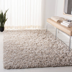 Area Rug, 6 ft x 9 ft with Beige and Ivory Polyester