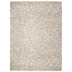Area Rug, 6 ft x 9 ft with Beige and Ivory Polyester