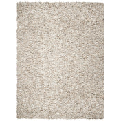Area Rug, 6 ft x 9 ft with Beige and Ivory Polyester