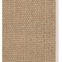 Area Rug, 6 x 9 ft, Natural/Ivory Seagrass