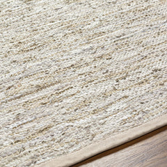 Area Rug, 6' x 9' with Brown, Tan and Gray Leather