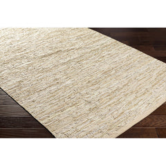 Area Rug, 6' x 9' with Brown, Tan and Gray Leather