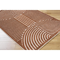 Area Rug, 7'10" x 10'1" with Brown and Beige
