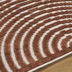 Area Rug, 7'10" x 10'1" with Brown and Beige