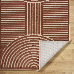 Area Rug, 7'10" x 10'1" with Brown and Beige